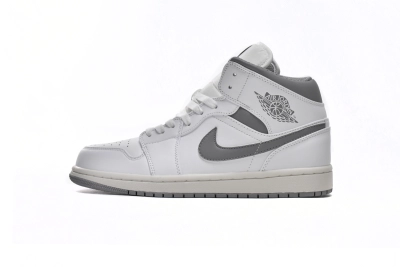 Air Jordan 1 Mid Neutral Grey Reps Sneaker 554724-135 01
