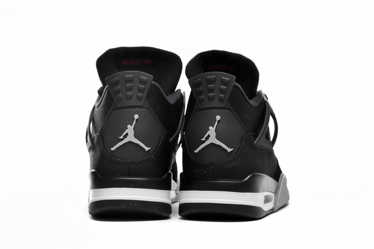 jordan 4 black canvas