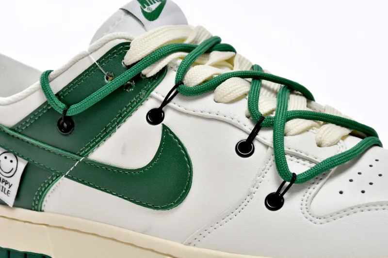 bandage white green dunk low