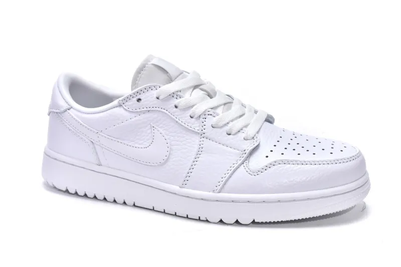 Golf Triple White low jordan 1