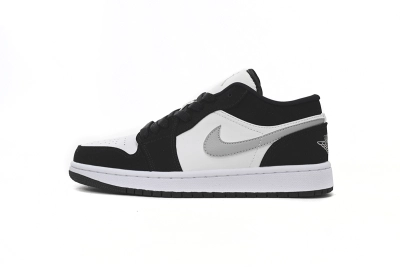 Nike Air Jordan 1 Low Black and White Gray Reps Sneaker 552780-018 01