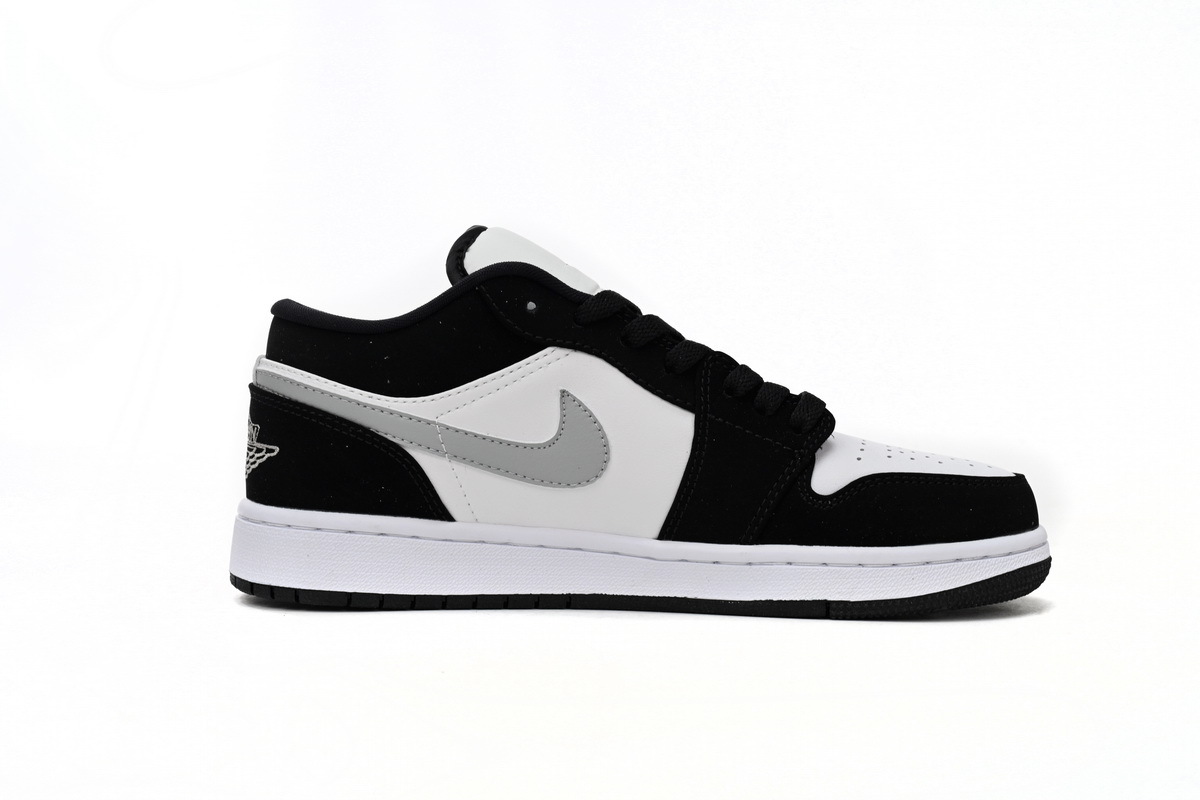 black white gray jordan 1 low