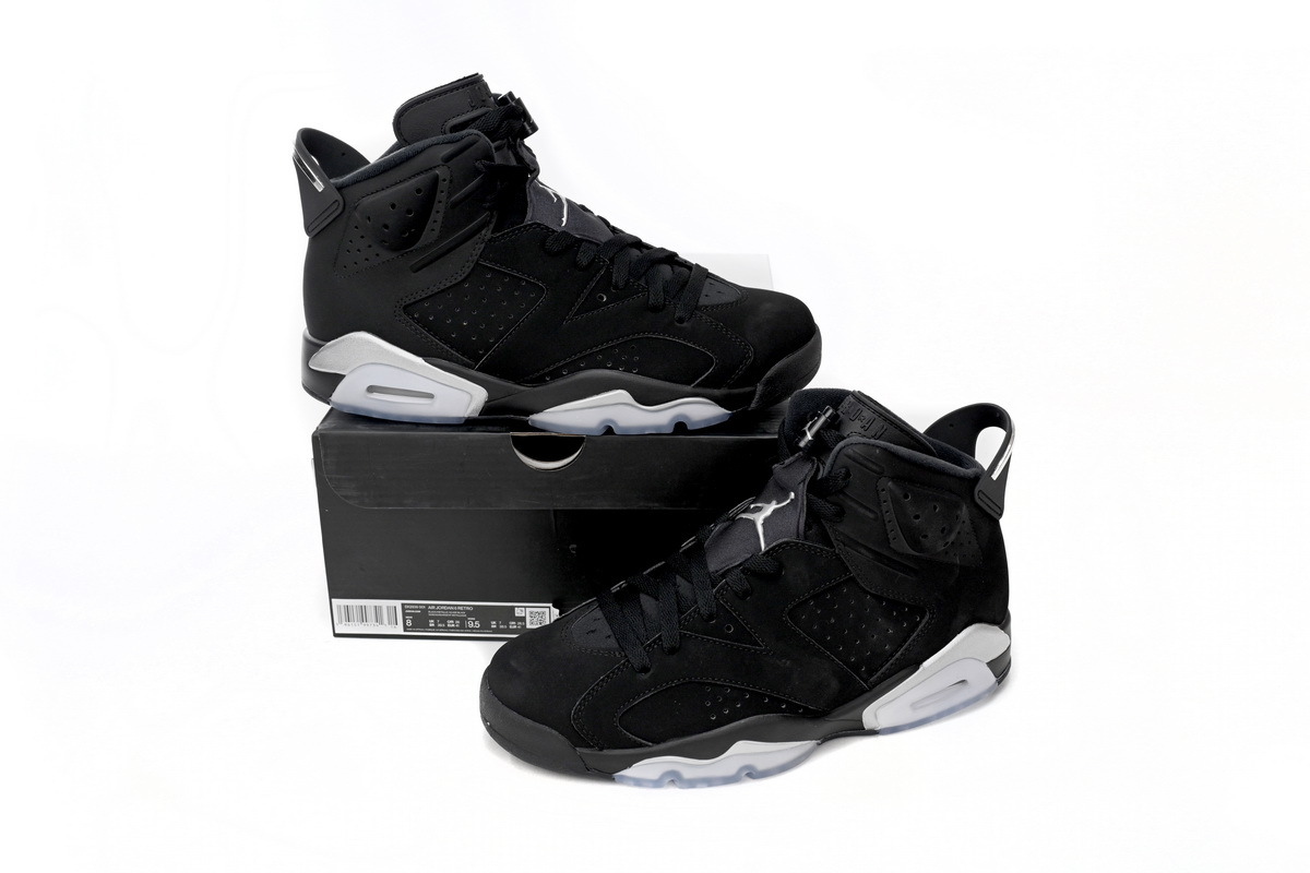 black chrome jordan 6