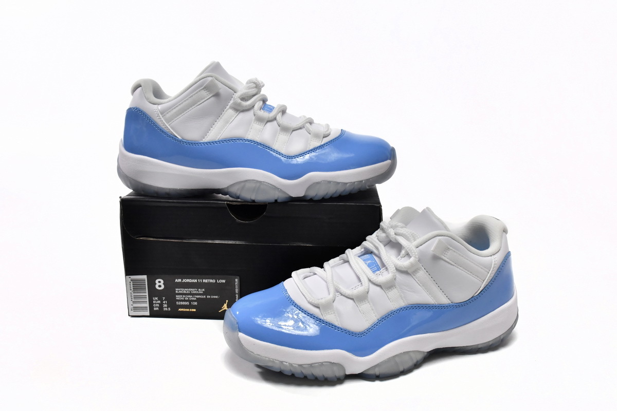 Air Jordan 11 Retro Low University Blue 2017 Reps Sneaker 528895-106