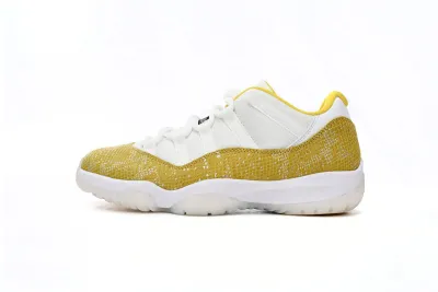 Air Jordan 11 Retro Low Tour Yellow Snakeskin Reps Sneaker AH7860-107  01