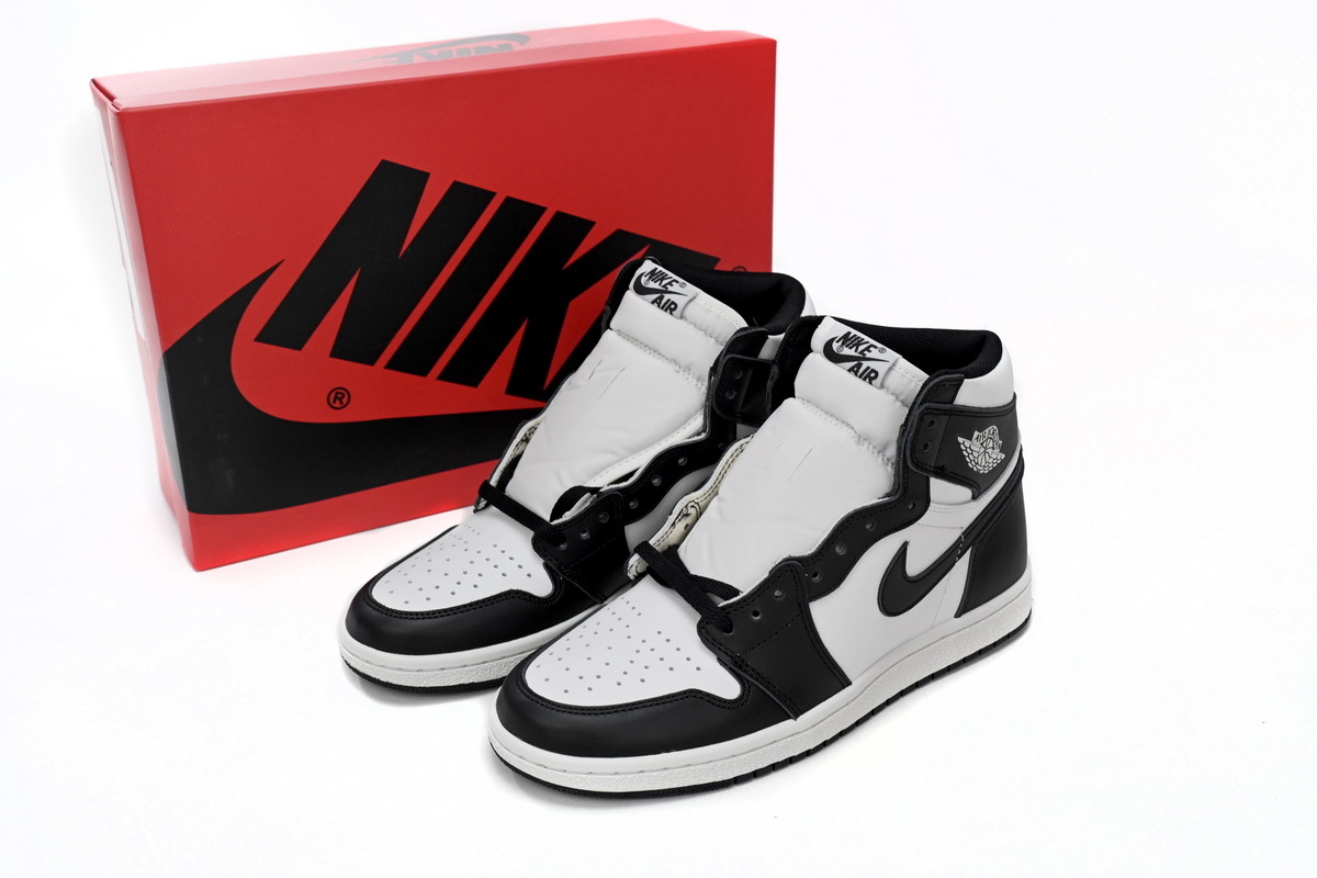 85 Black White Jordan 1 High