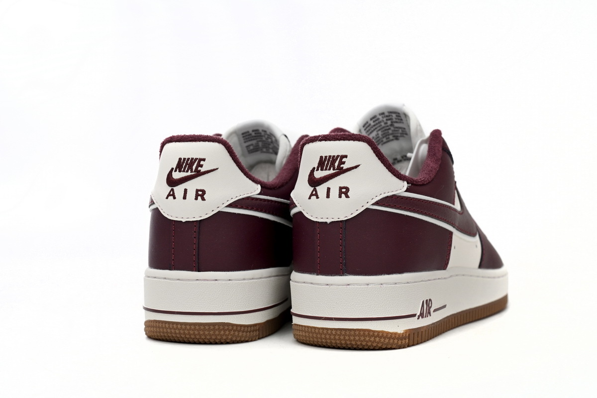 College Pack Night Maroon af1's