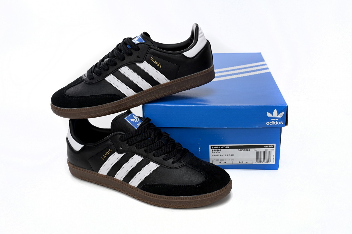 Adidas Samba OG Black White Gum Reps Sneaker B75807