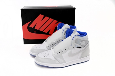 Air Jordan 1 Retro High Zoom White Racer Blue Reps Sneaker CK6637-104  02