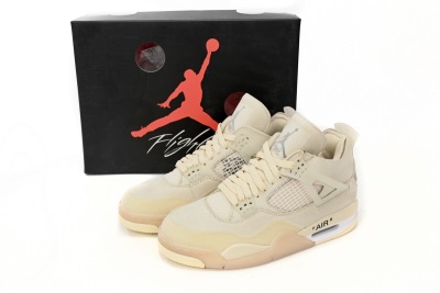 Air Jordan 4 OFF White Sail Reps Sneaker CV9388-100 02