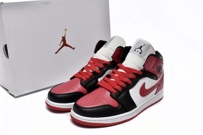 Jordan 1 Mid Alternate Bred Toe Reps Sneaker BQ6472-079  02