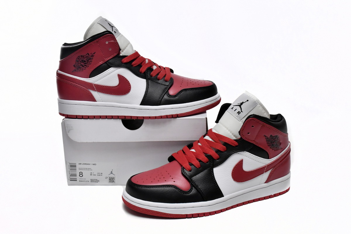 Jordan 1 Mid Alternate Bred Toe