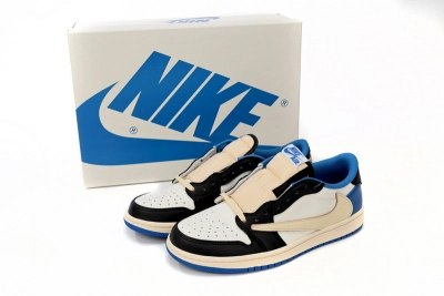Travis Scott x Fragment Design x Air Jordan 1 Retro Low Rep Sneaker DM7866-140 02