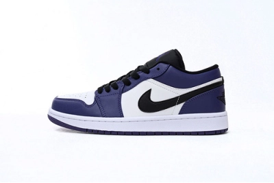  Jordan 1 Low Court Purple White Reps Sneaker 553558-500  01
