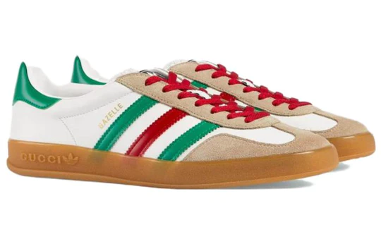 Adidas x Gucci Gazelle White Green Red Reps Sneaker 
