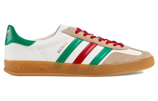Adidas x Gucci Gazelle White Green Red Reps Sneaker 