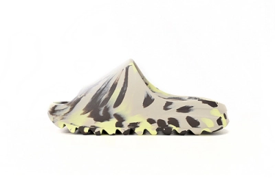 Adidas Yeezy Slide Enflame Oil Painting Ink Yellow Reps Sneaker FZ5899 01