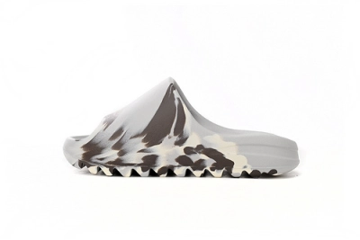 Adidas Yeezy Slide Enflame Oil Painting White Grey Reps Sneaker GZ5553 01