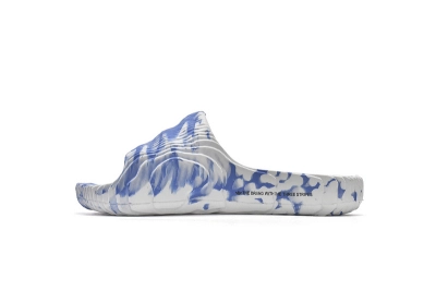 Adidas Originals Adilette 22 Slides Blue White Reps Sneaker HP6528 01