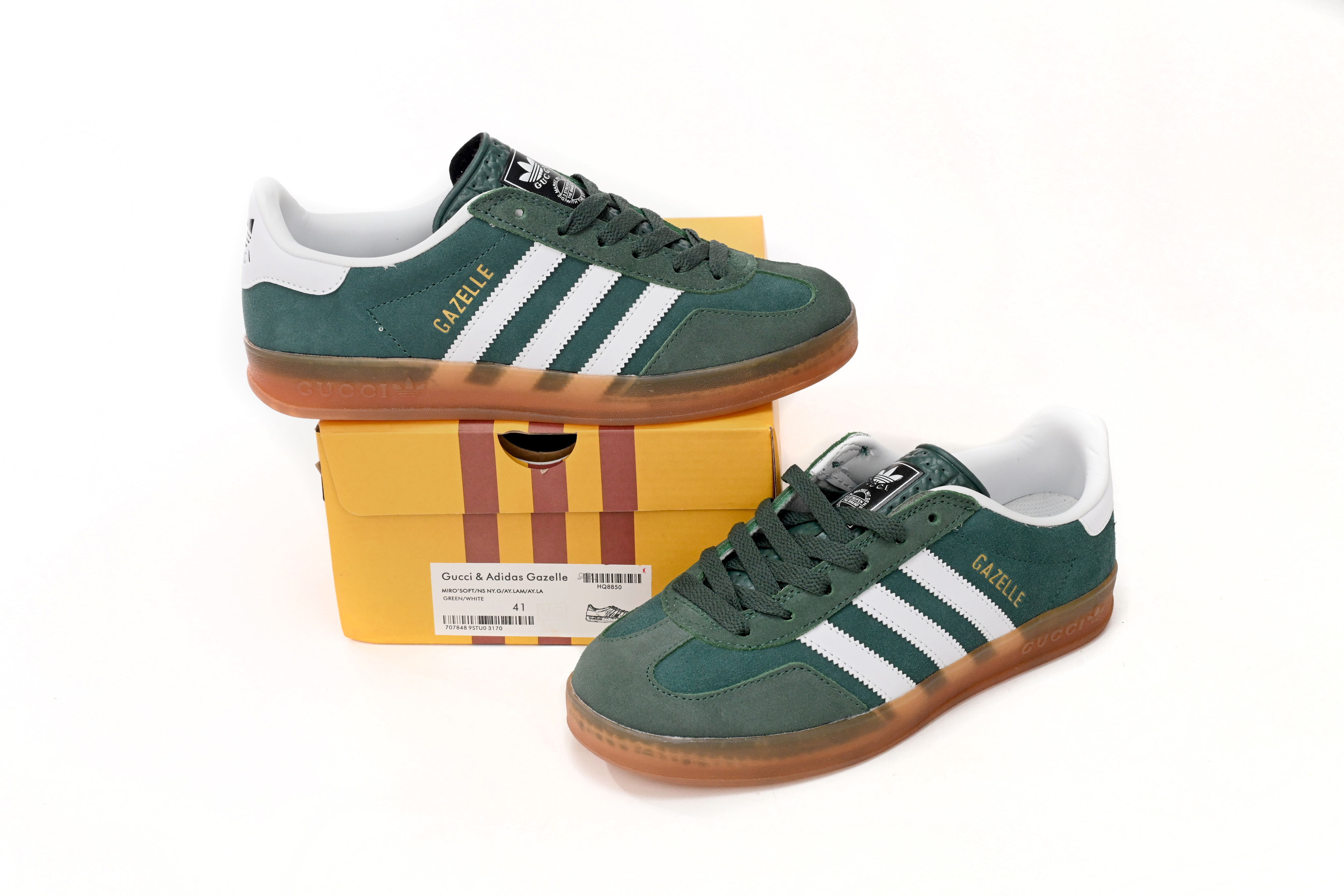 Green Gucci Gazelle