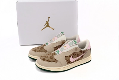 Air Jordan 1 Low Gucci Powder Reps Sneaker AV3918-398 02