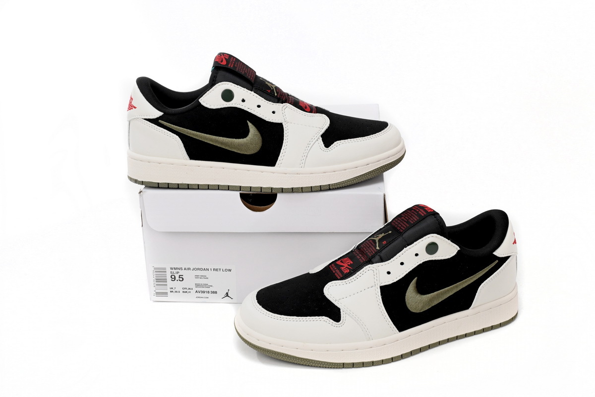Air Jordan 1 Low Army Green 
