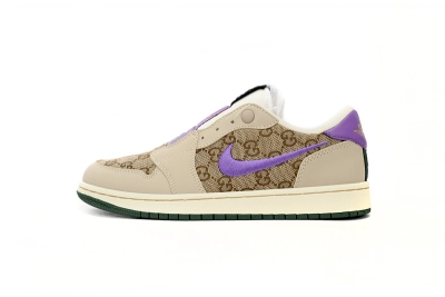  Air Jordan 1 Low Guchi Purple Reps Sneaker AV3918-518 01
