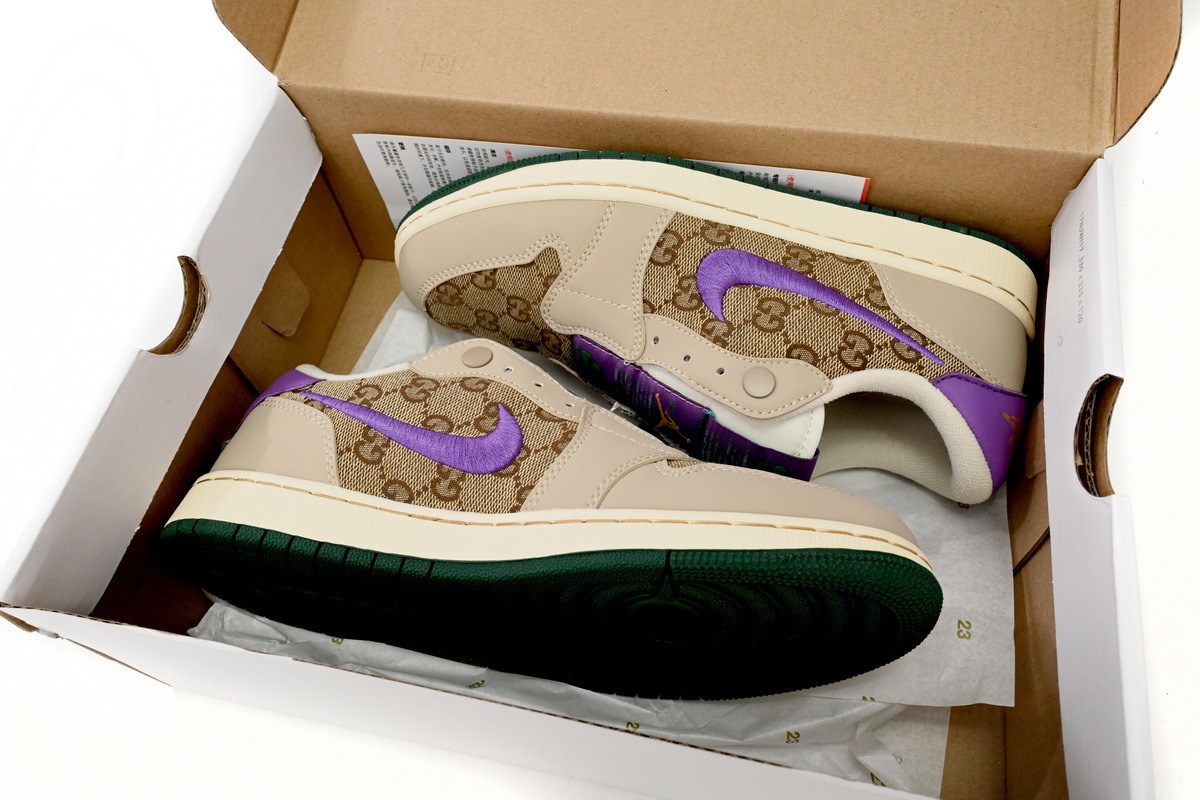  Air Jordan 1 Low Guchi Purple