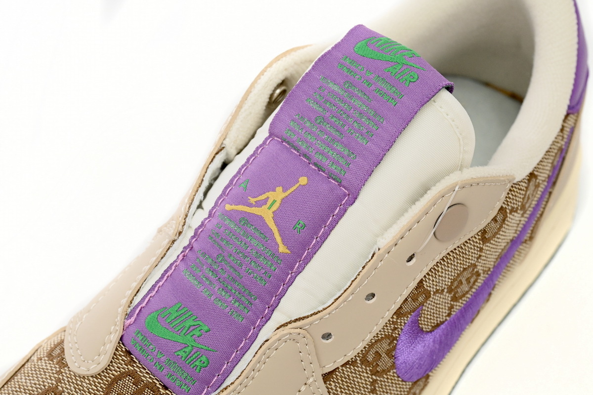  Air Jordan 1 Low Guchi Purple