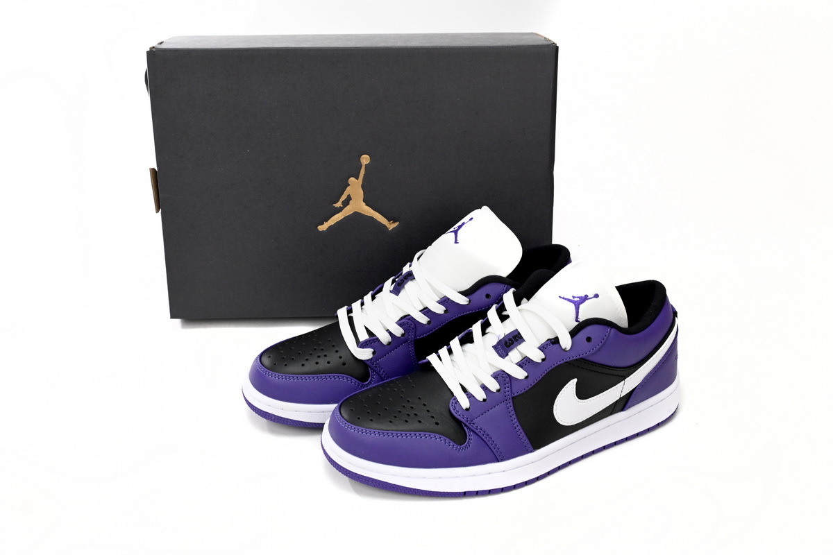 Jordan 1 Low Black Purple