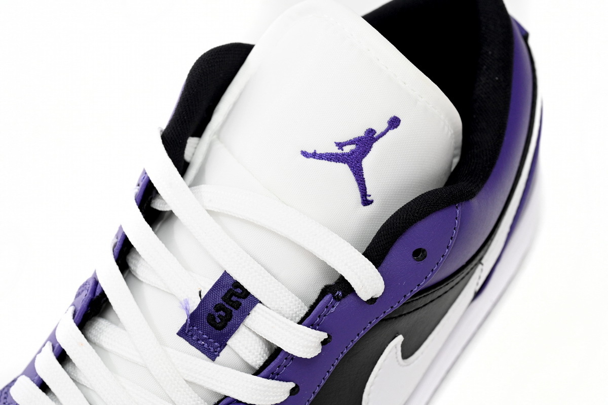 Jordan 1 Low Black And Purple