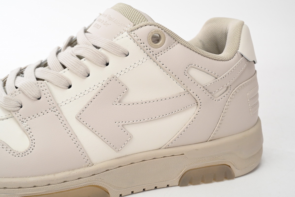 Off White Out Of Office Sneakers Beige and White