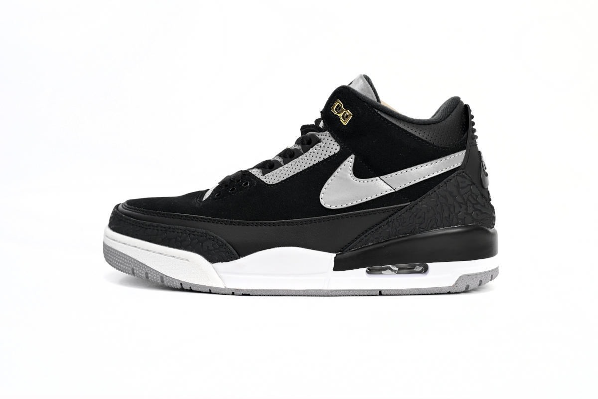 Jordan 3 Retro Tinker Black Cement Gold