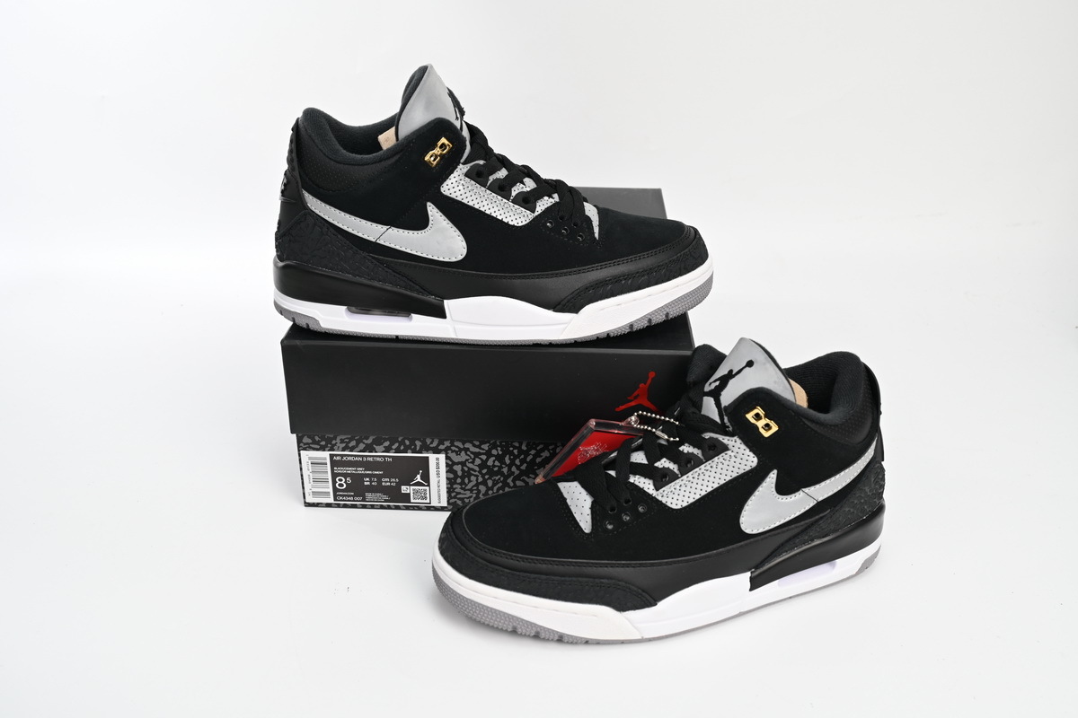 Jordan 3 Retro Tinker Black Cement Gold