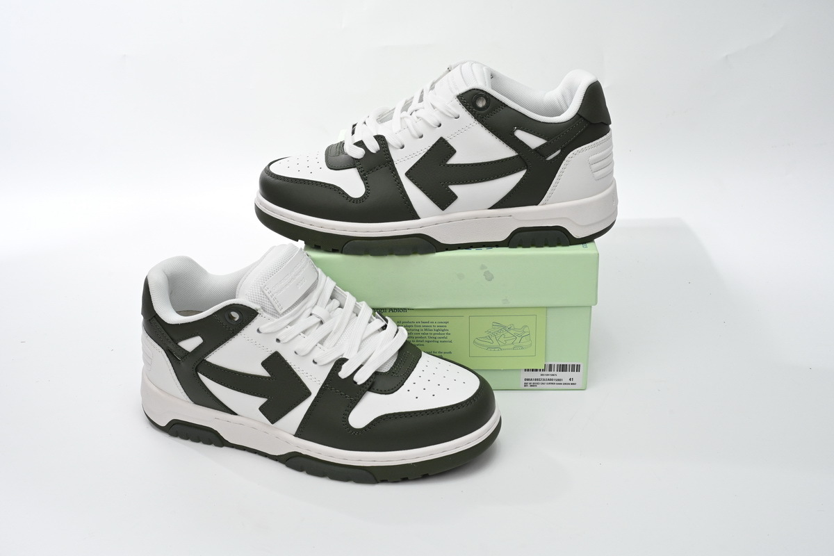 Off White Out Of Office Military Green White 