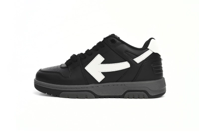 Off White Out Of Black Skin And White Tail Reps Sneaker OMIA18 9C99LEA00 41001 01