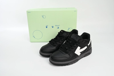 Off White Out Of Black Skin And White Tail Reps Sneaker OMIA18 9C99LEA00 41001 02