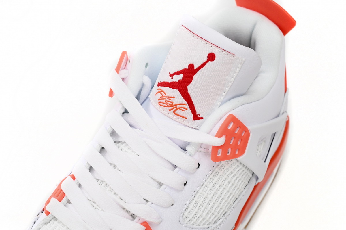 Air Jordan 4 White Orange