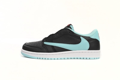 Travis Scott x Air Jordan 1 Low Bang Black Blue Reps Sneaker DM7866-400 01