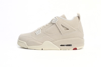 Air Jordan 4 Retro Blank Canvas Reps Sneaker DQ4909-100 01
