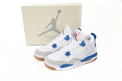 Nike SB x Air Jordan 4 White Blue Reps Sneaker DR5415-104  02