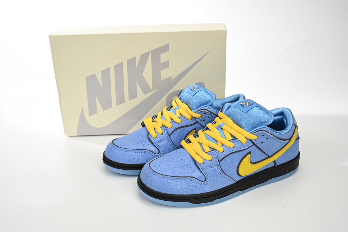The Powerpuff Girls x Dunk Low Pro SB QS 'Bubbles' Reps Sneaker FZ8320-400