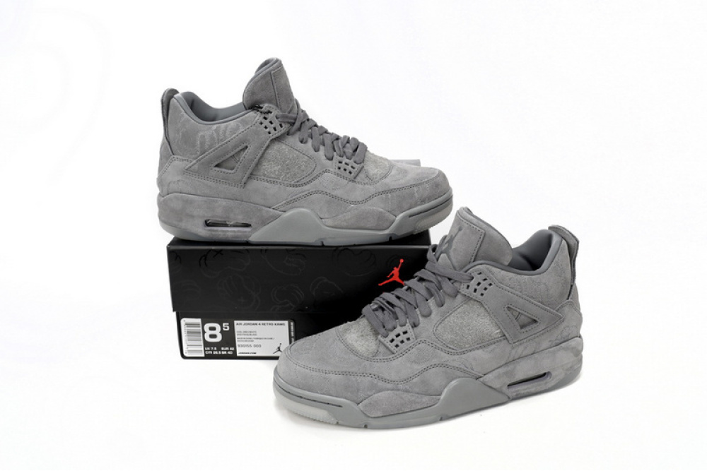 jordan 4 retro kaws cool grey
