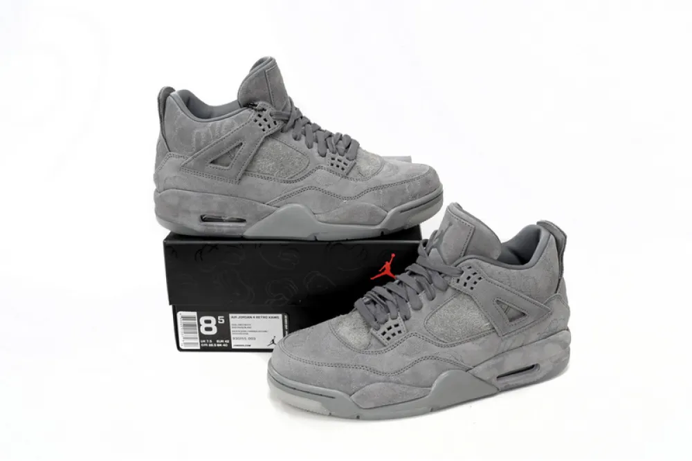 jordan 4 retro kaws cool grey