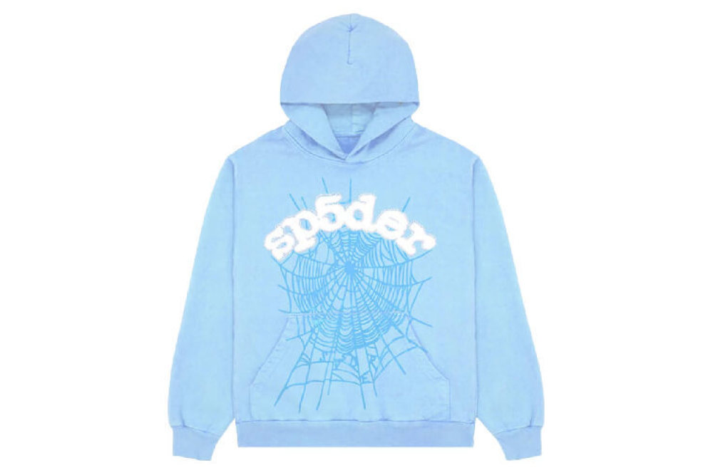 Sp5der Web Hoodie Sky Blue SS23