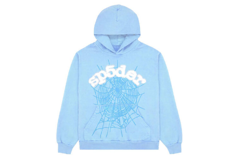 Sp5der Web Hoodie Sky Blue SS23