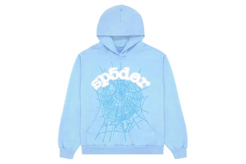 Sp5der Web Hoodie Sky Blue SS23