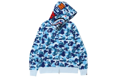 BAPE ABC Shark Full Zip Hoodie Blue 1D20 115 013 BLUE 02