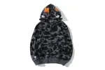 BAPE Color Camo Shark Zip Hoodie Black 0039 100000106SFZH BLAC