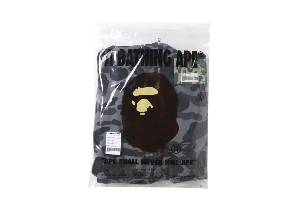 BAPE Color Camo Shark Zip Hoodie Black 0039 100000106SFZH BLAC
